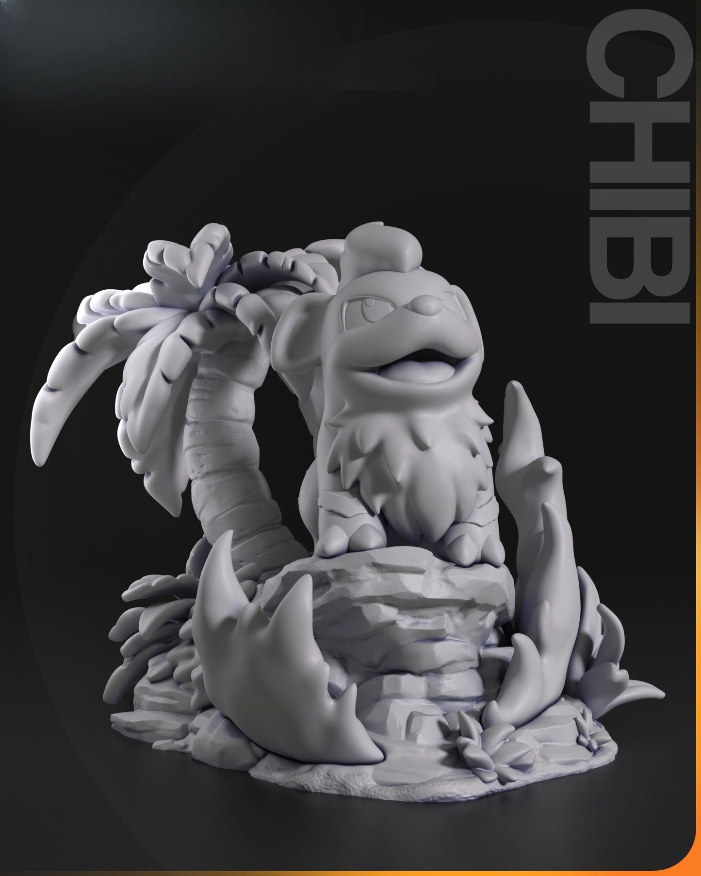 0292 Chibi Growlithe Pokemon - STL 3D Print Files