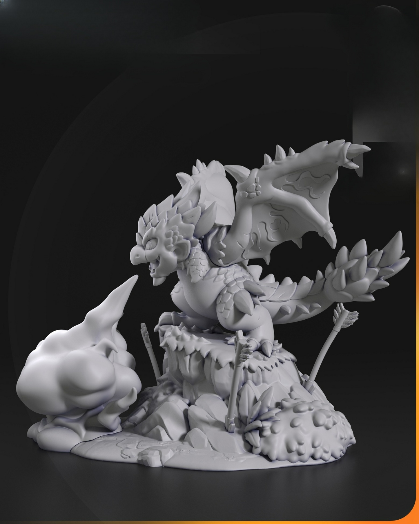 0055 Rathalos from Monster Hunter World - STL 3D Print Files