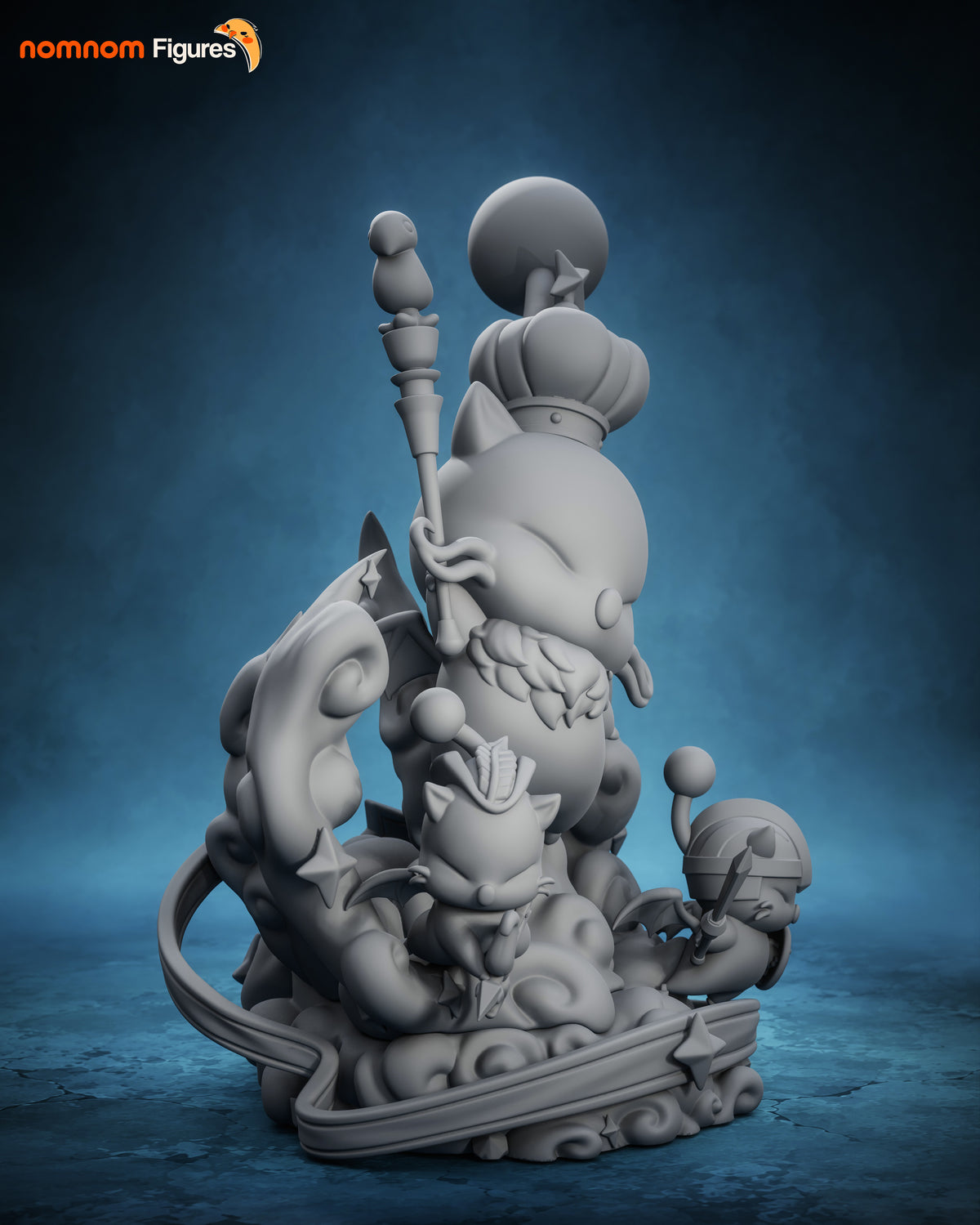 2006 Chibi Good King Moggle Mog XII_Final Fantasy - STL 3D Print Files