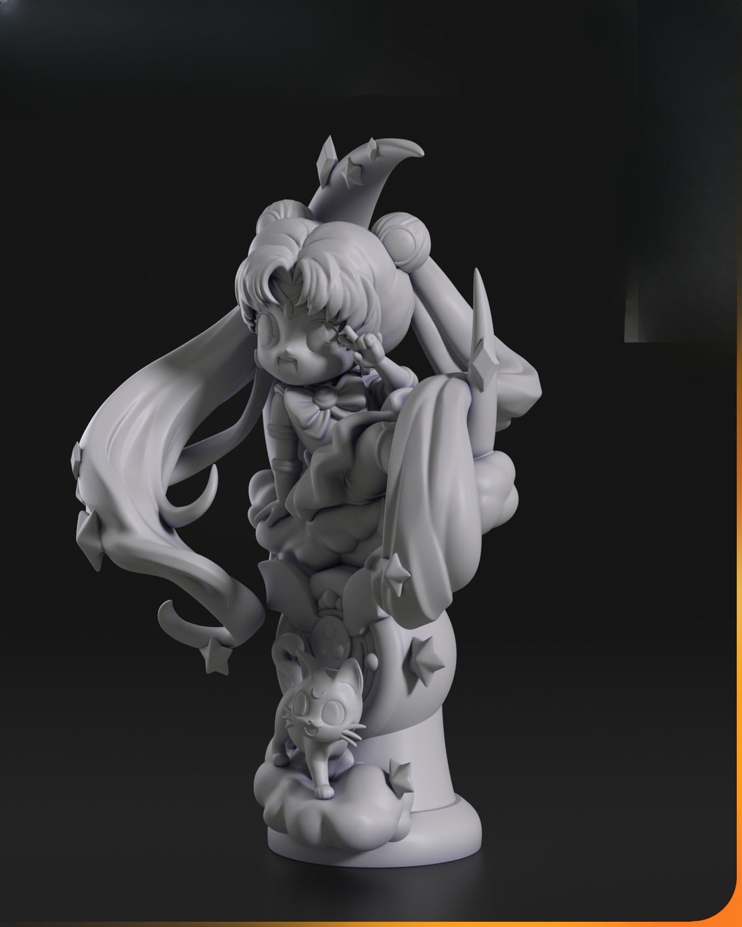 0575 Chibi Sailor Moon - STL 3D Print Files