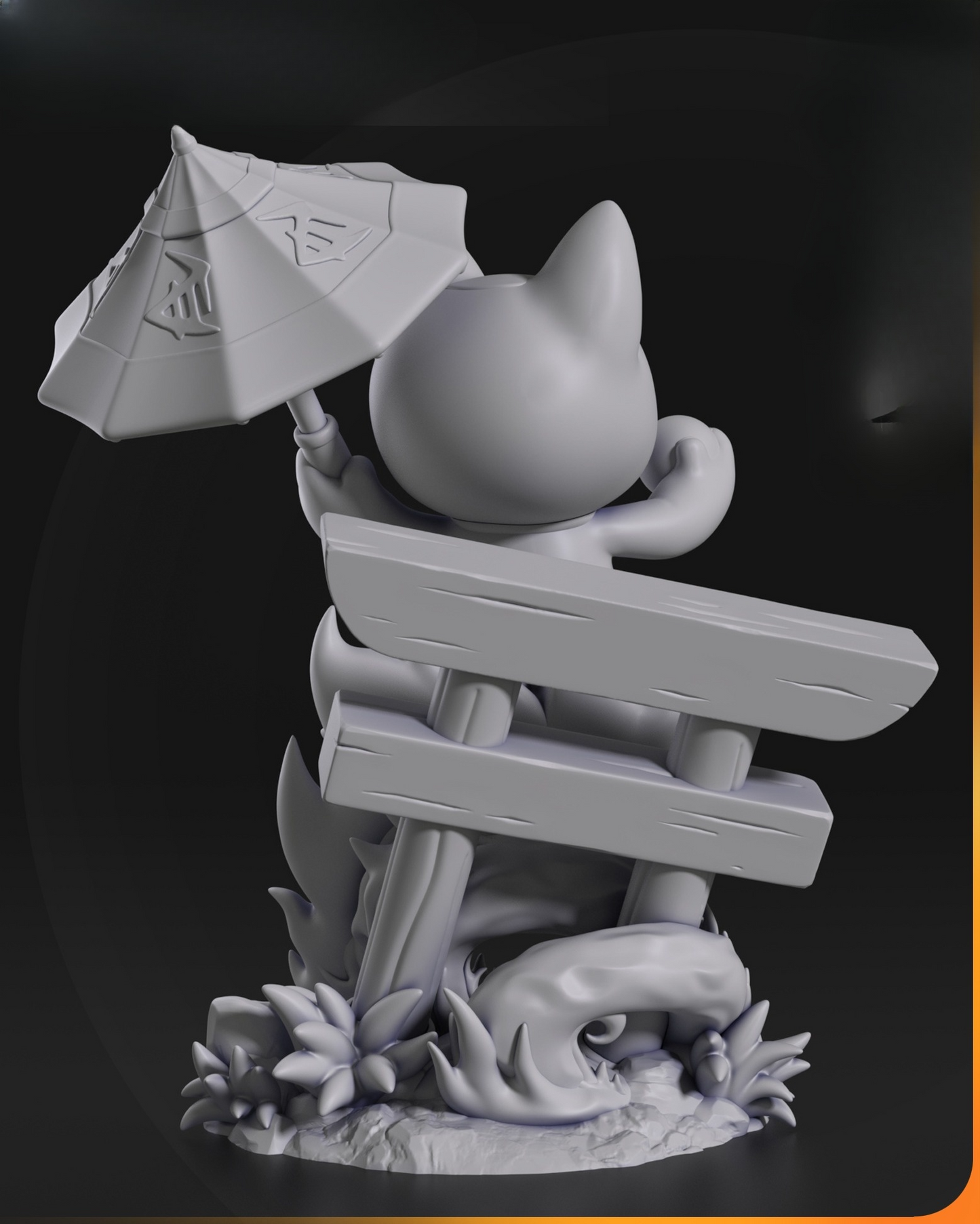 0057 Turbo Granny Cat - Dandadan - STL 3D Print Files