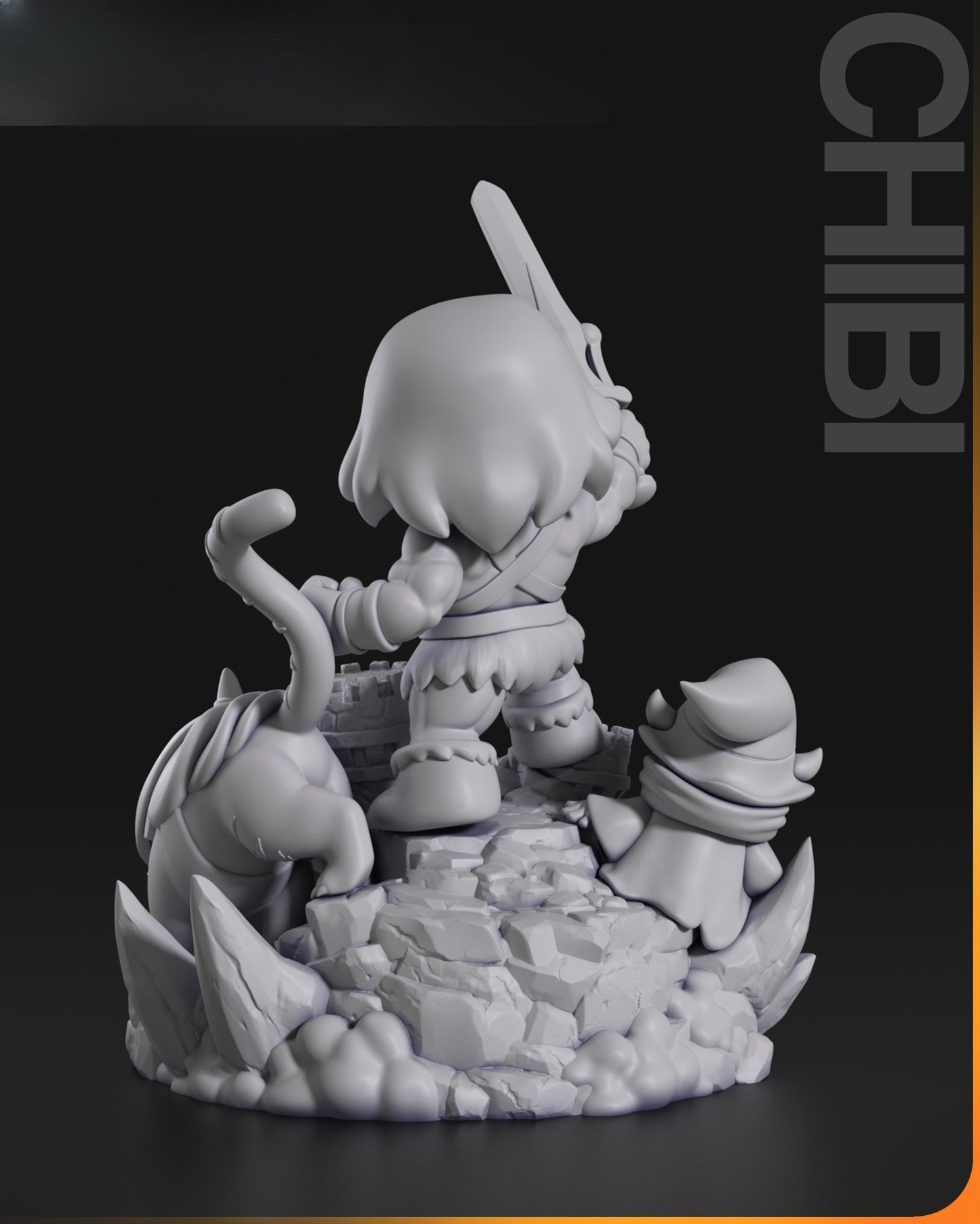 1545 Chibi_HeMan - STL 3D Print Files