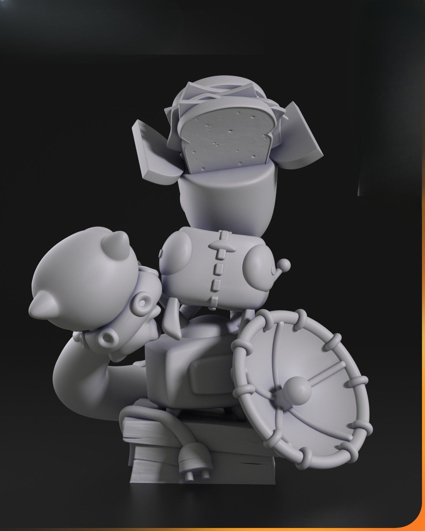 0558 Chibi Gir Invader Zim - STL 3D Print Files