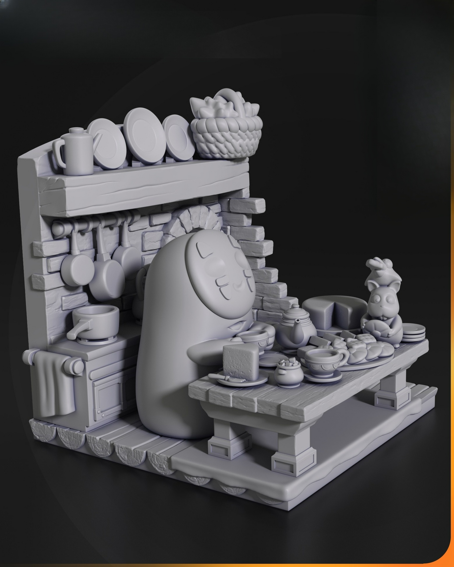 0038 No Face from Spirited Away - STL 3D Print Files