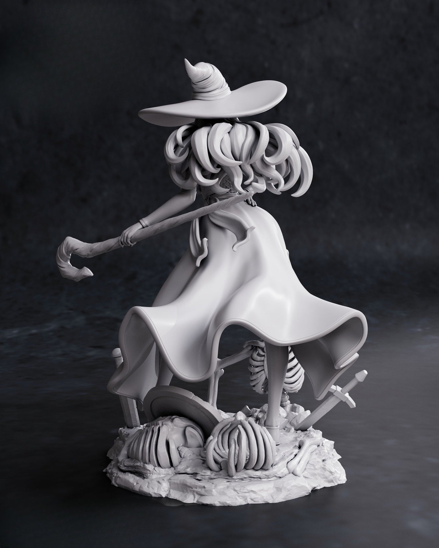 1215 Sorceress_Dragon's Crown - STL 3D Print Files