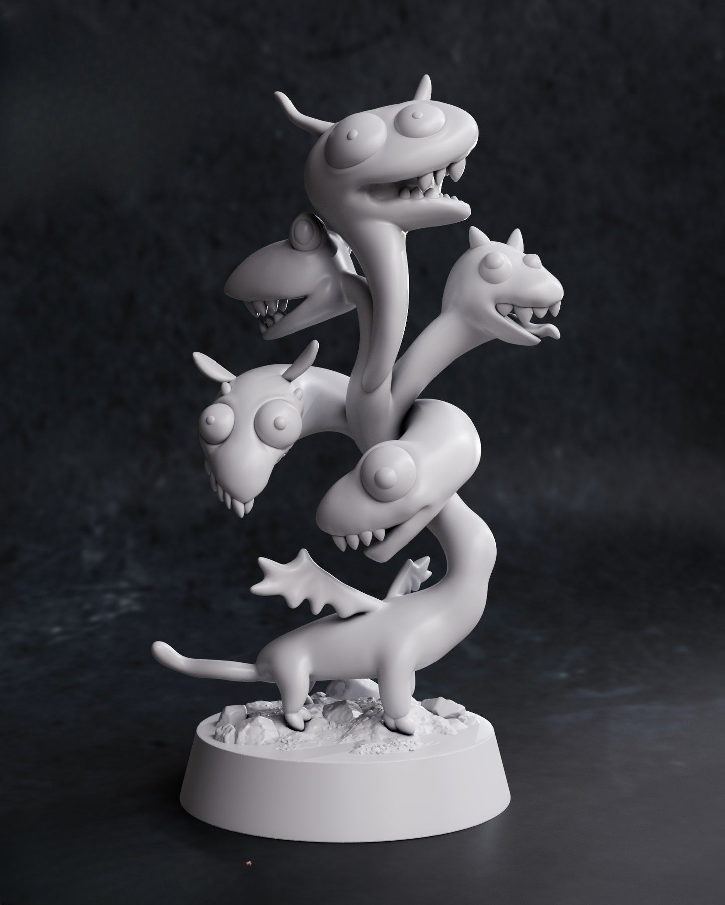 0021 Derpy Tiamat - STL 3D Print Files
