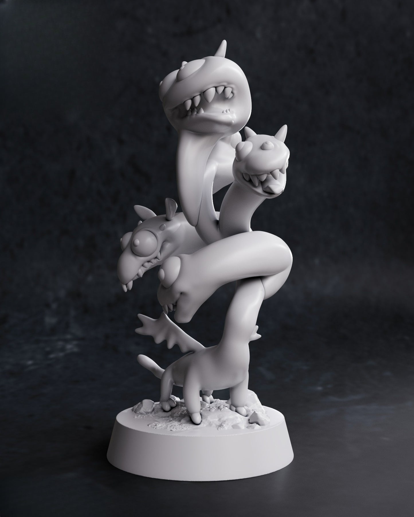 0021 Derpy Tiamat - STL 3D Print Files