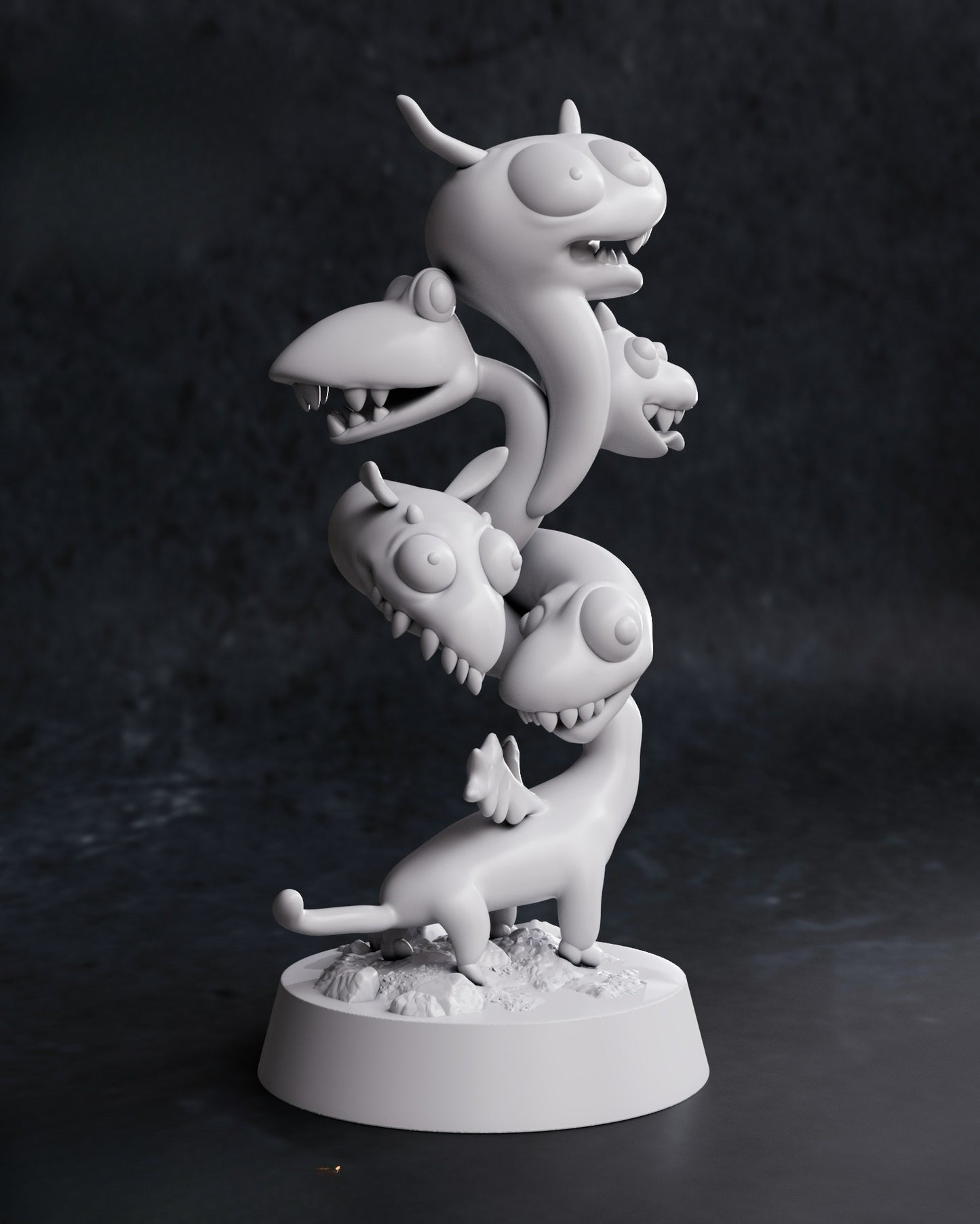 0021 Derpy Tiamat - STL 3D Print Files