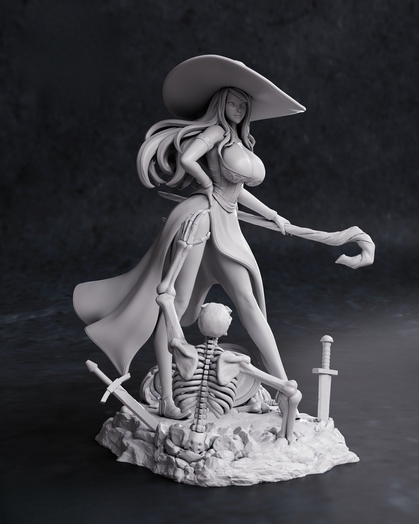 1215 Sorceress_Dragon's Crown - STL 3D Print Files