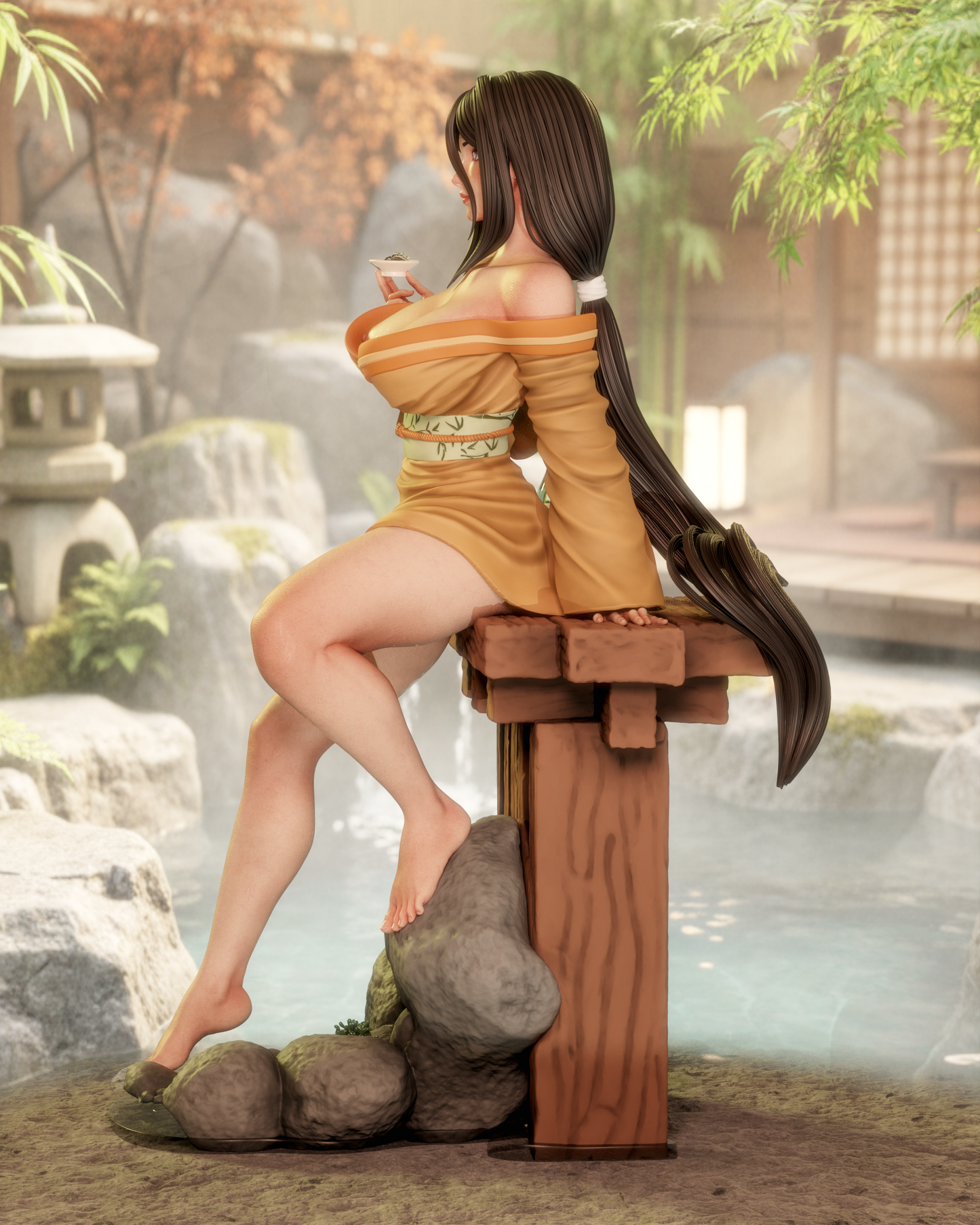0864 Hanabi Scarlet Flower NSFW - STL 3D Print Files