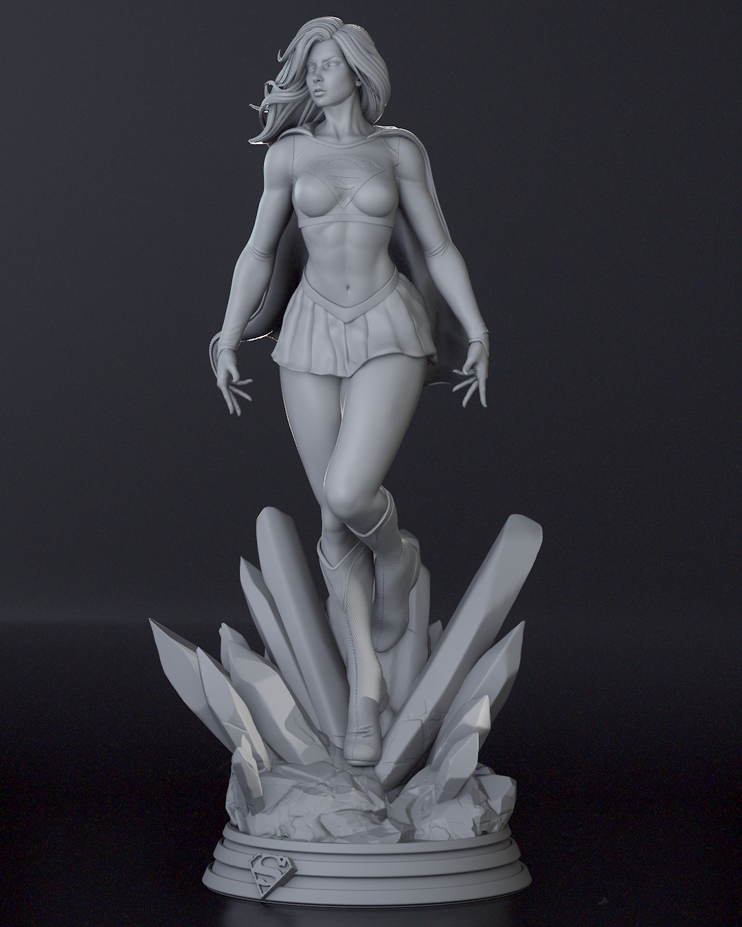 0502 Supergirl NSFW - DC Comics (2338) - STL 3D Print Files