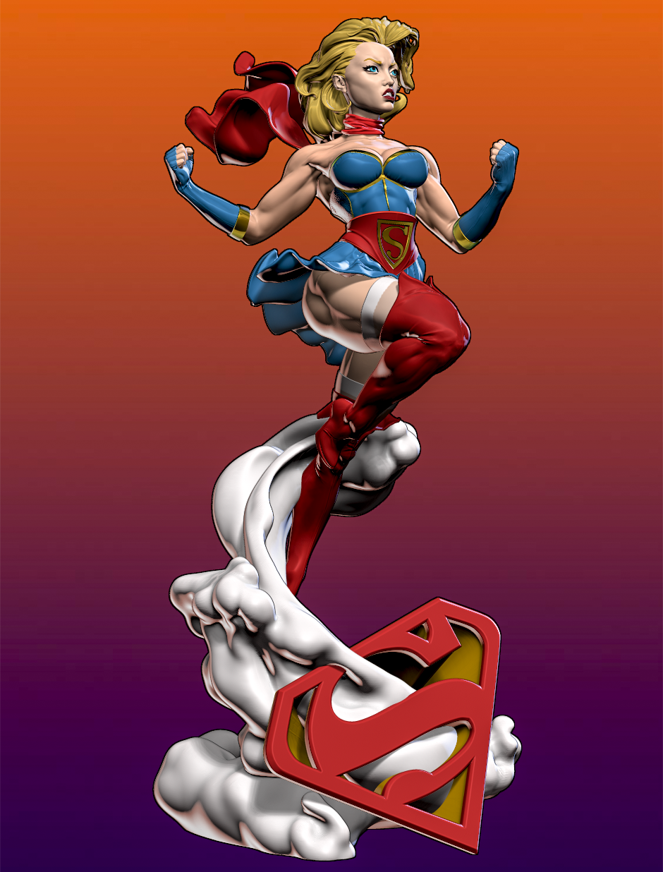 1780 Supergirl Bombshells NSFW - STL 3D Print Files