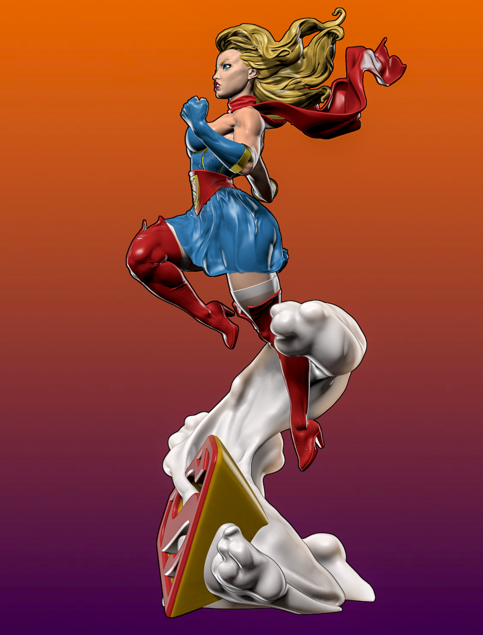 1780 Supergirl Bombshells NSFW - STL 3D Print Files