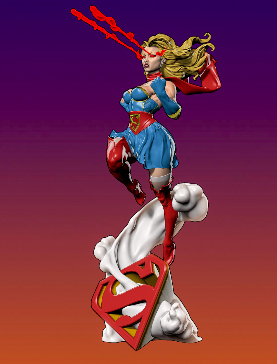 1780 Supergirl Bombshells NSFW - STL 3D Print Files