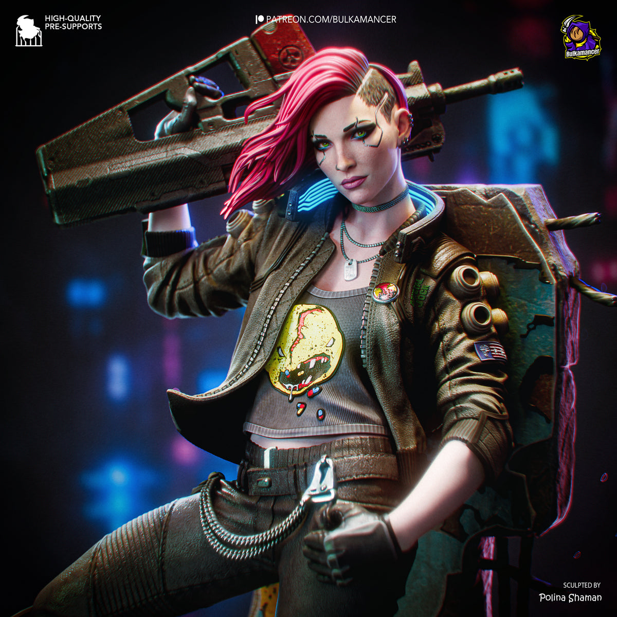 2014 Valerie_Cyberpunk 2077 - STL 3D Print Files