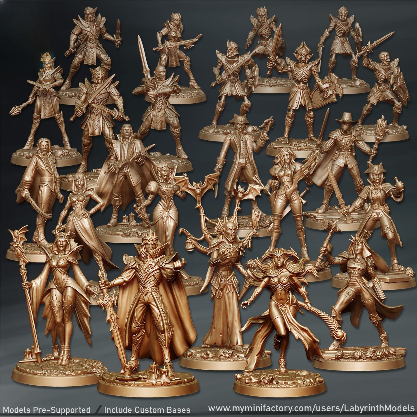 0590 Vampires Collection Vol. 1 - STL 3D Print Files