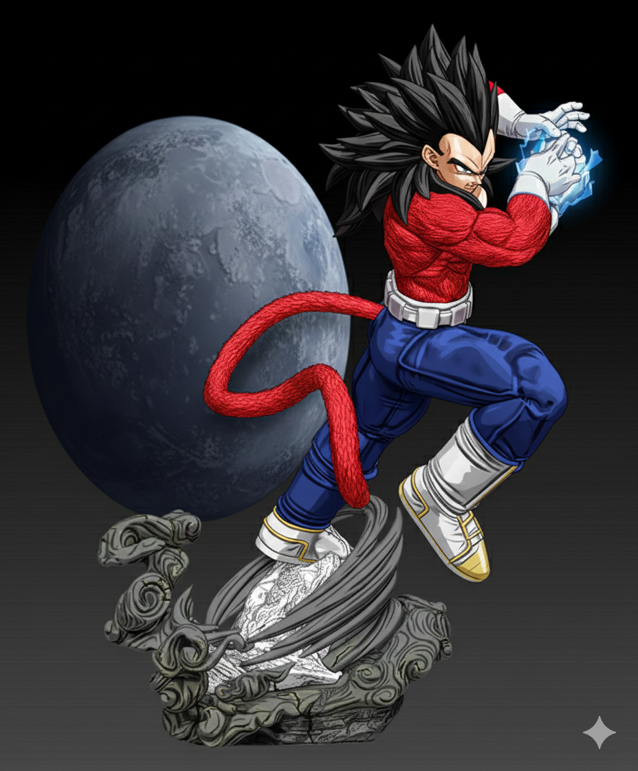 1416 Vegeta SSJ4_Dragon Ball - STL 3D Print Files