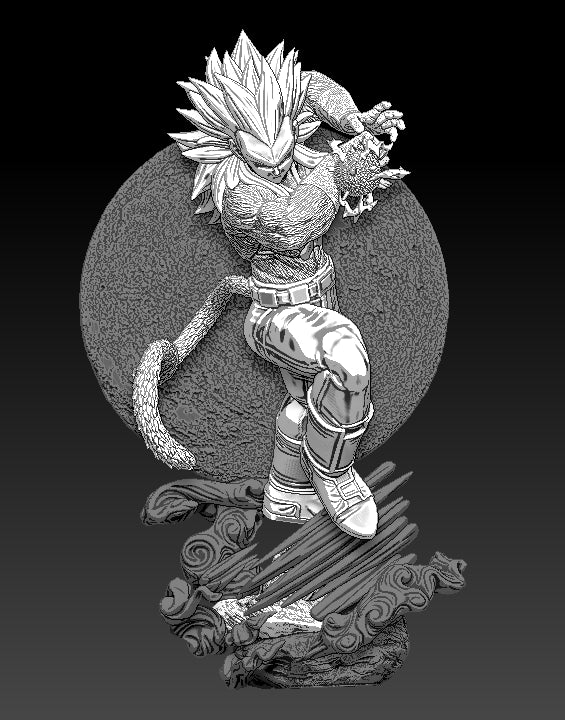 1416 Vegeta SSJ4_Dragon Ball - STL 3D Print Files