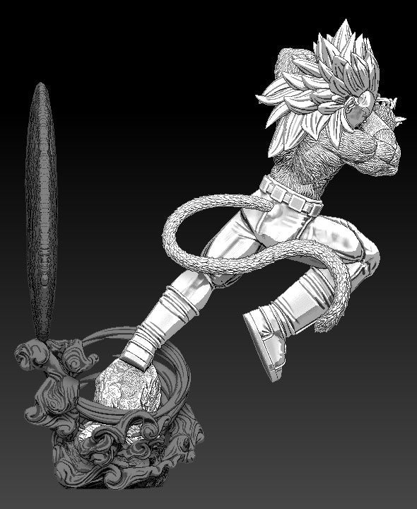 1416 Vegeta SSJ4_Dragon Ball - STL 3D Print Files