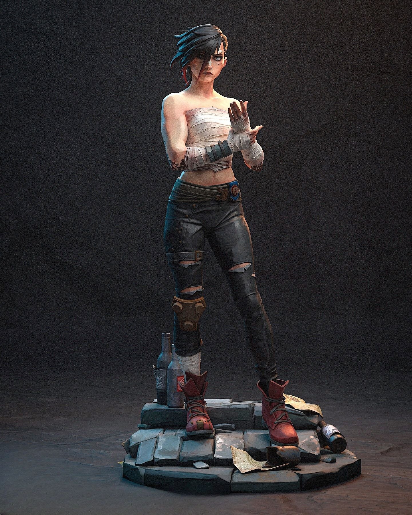 0369 Vi_Arena Fighter - STL 3D Print Files