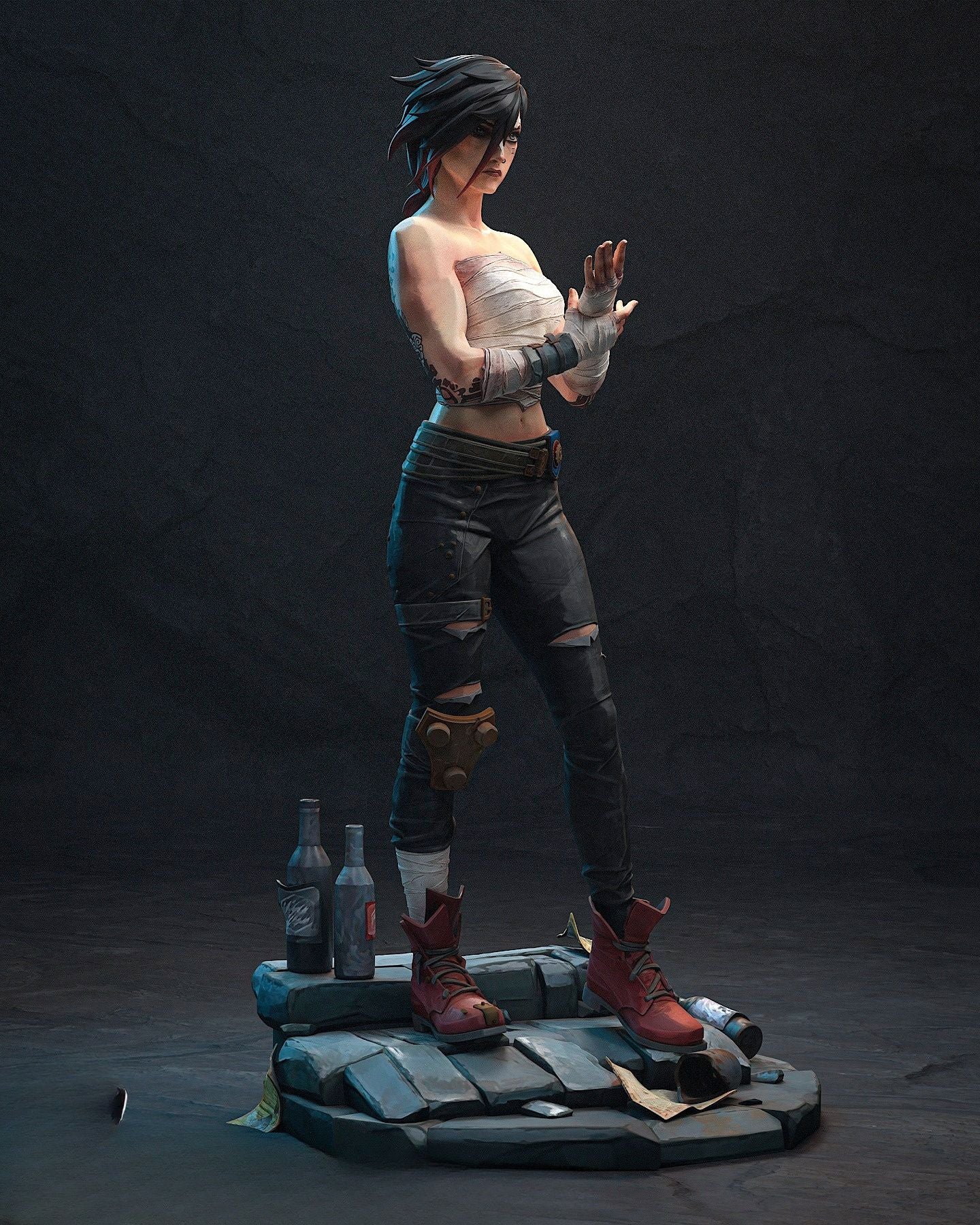 0369 Vi_Arena Fighter - STL 3D Print Files