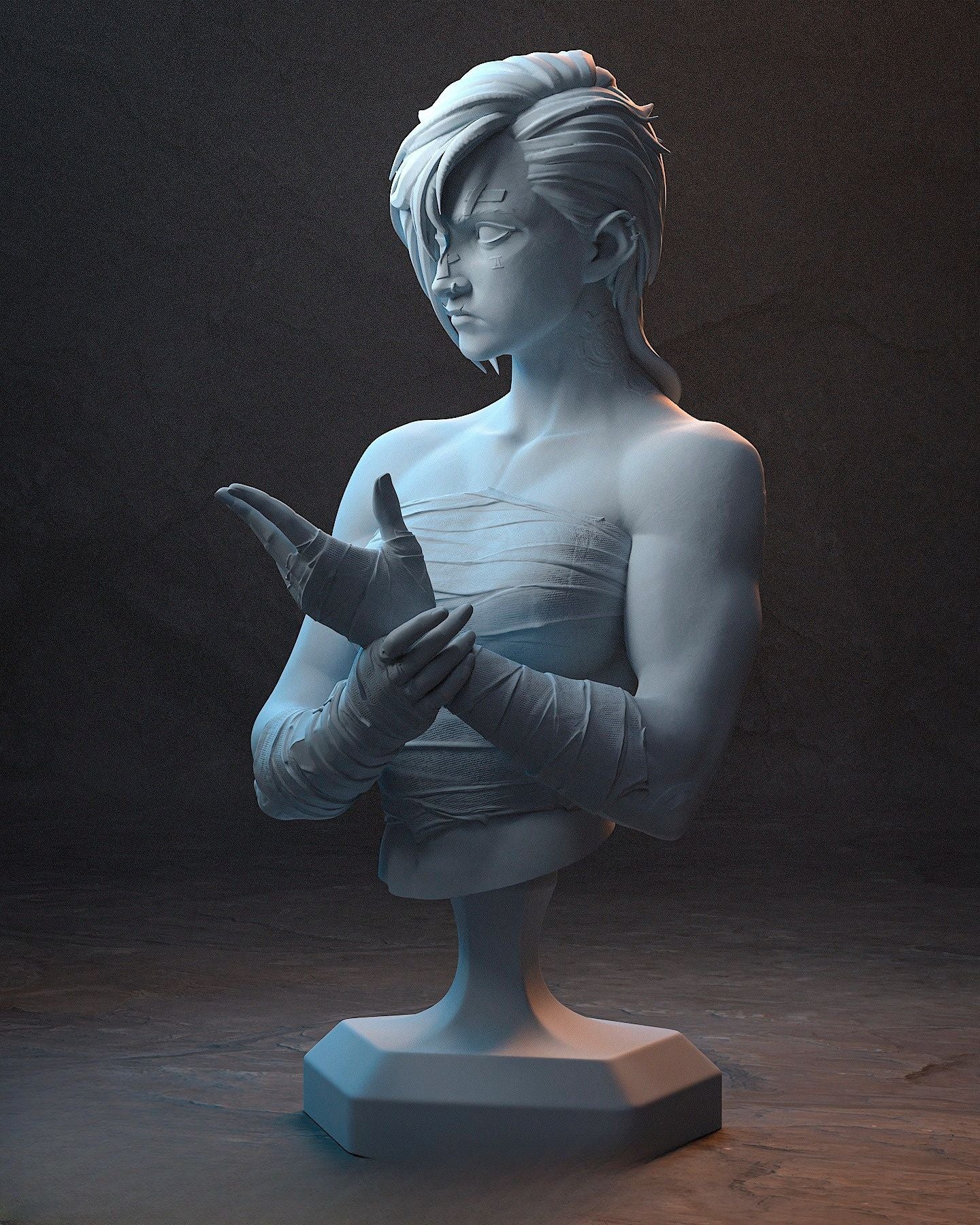 0369 Vi_Arena Fighter - STL 3D Print Files