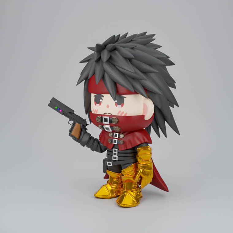 0127 Vincent Valentine - STL 3D Print Files