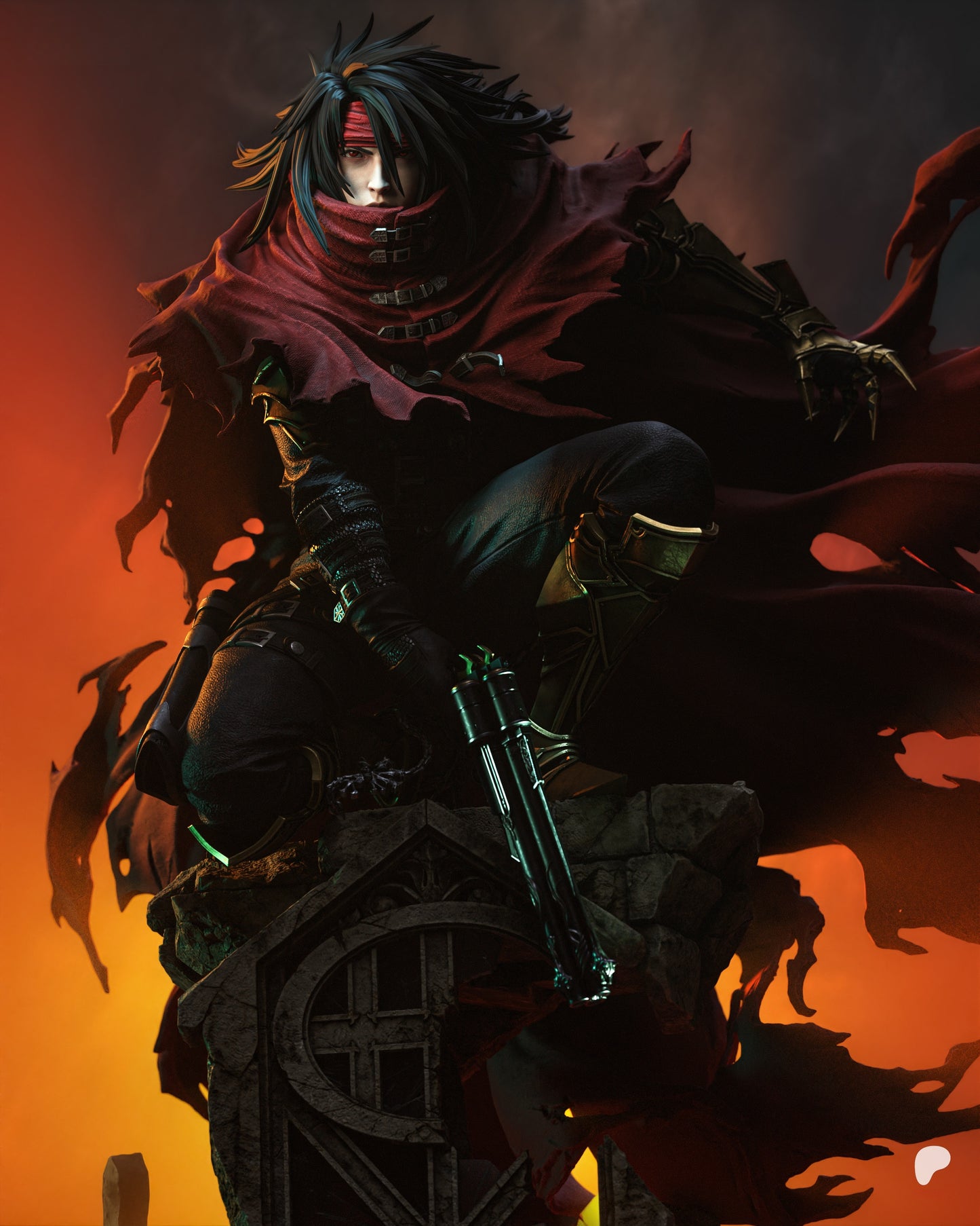 1619 Vincent Valentine_Final Fantasy VII - STL 3D Print Files