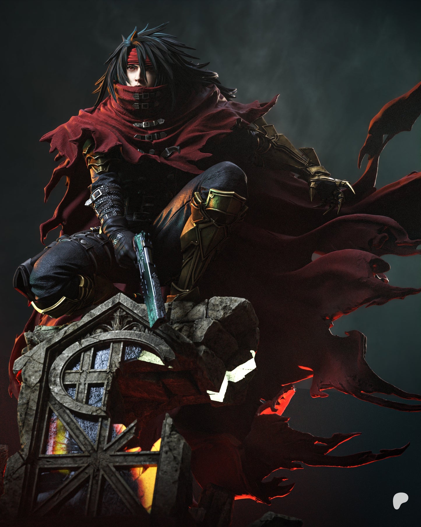 1619 Vincent Valentine_Final Fantasy VII - STL 3D Print Files