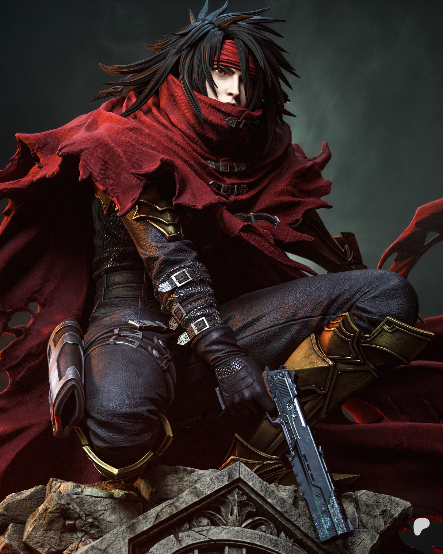 1619 Vincent Valentine_Final Fantasy VII - STL 3D Print Files