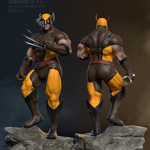 2161 Wolverine_Marvel Comics - STL 3D Print Files