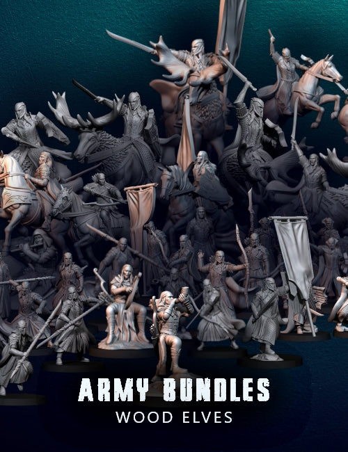 0695 Wood Elves Army Bundle - STL 3D Print Files