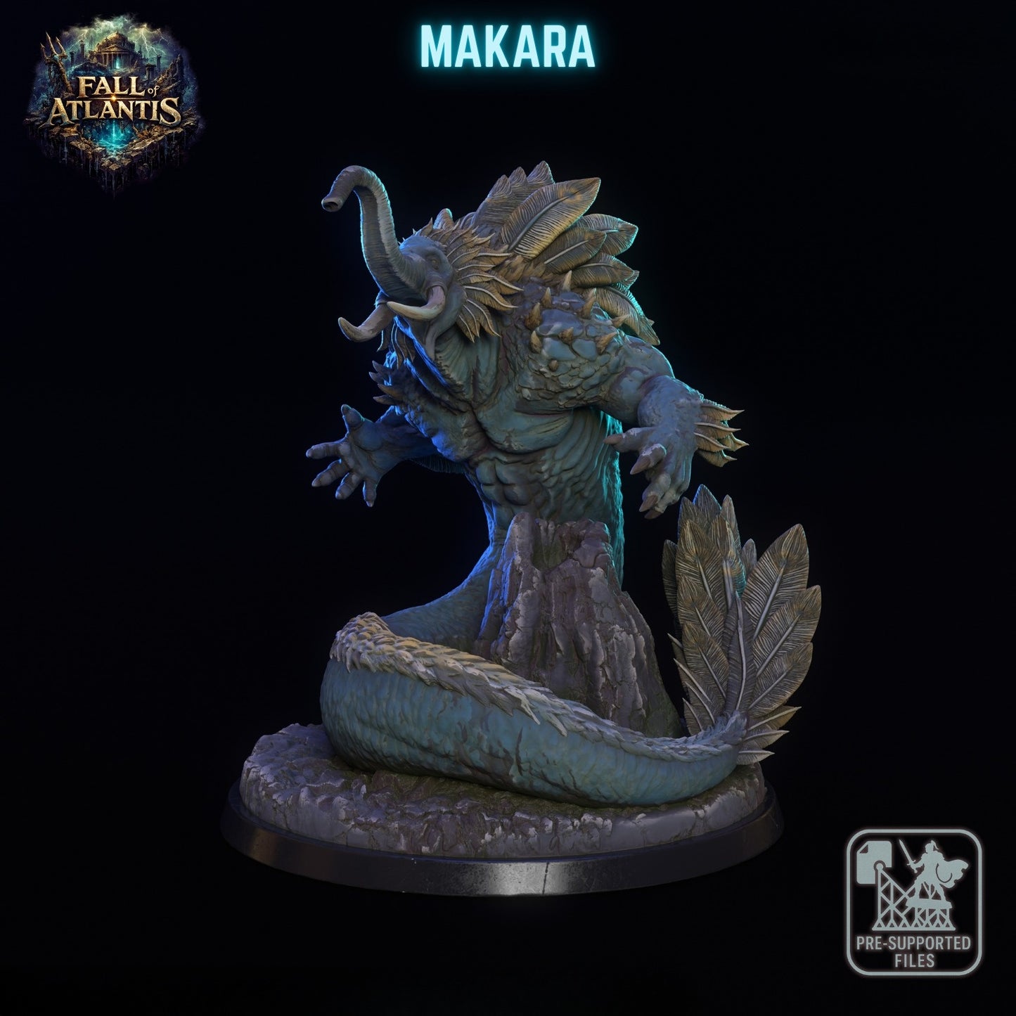 1505 Fall of Atlantis Miniatures Set January2026 - STL 3D Print Files