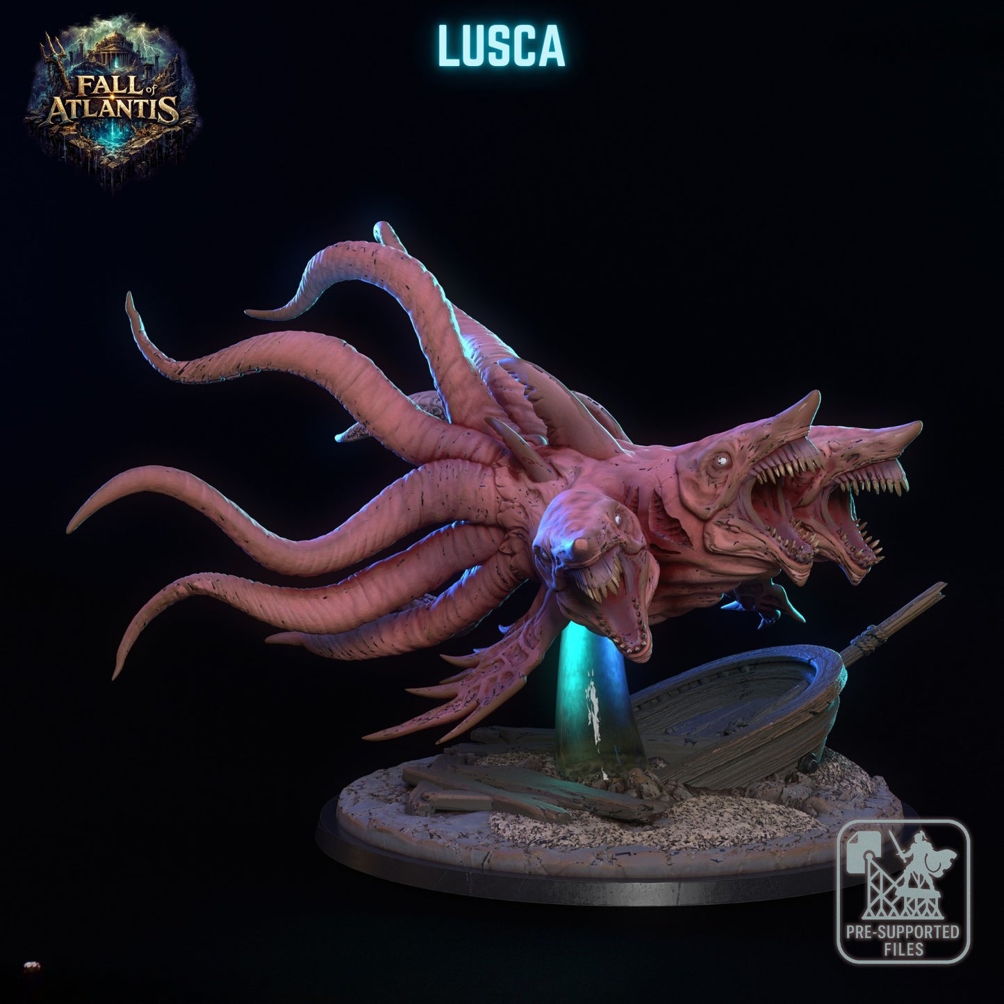 1505 Fall of Atlantis Miniatures Set January2026 - STL 3D Print Files