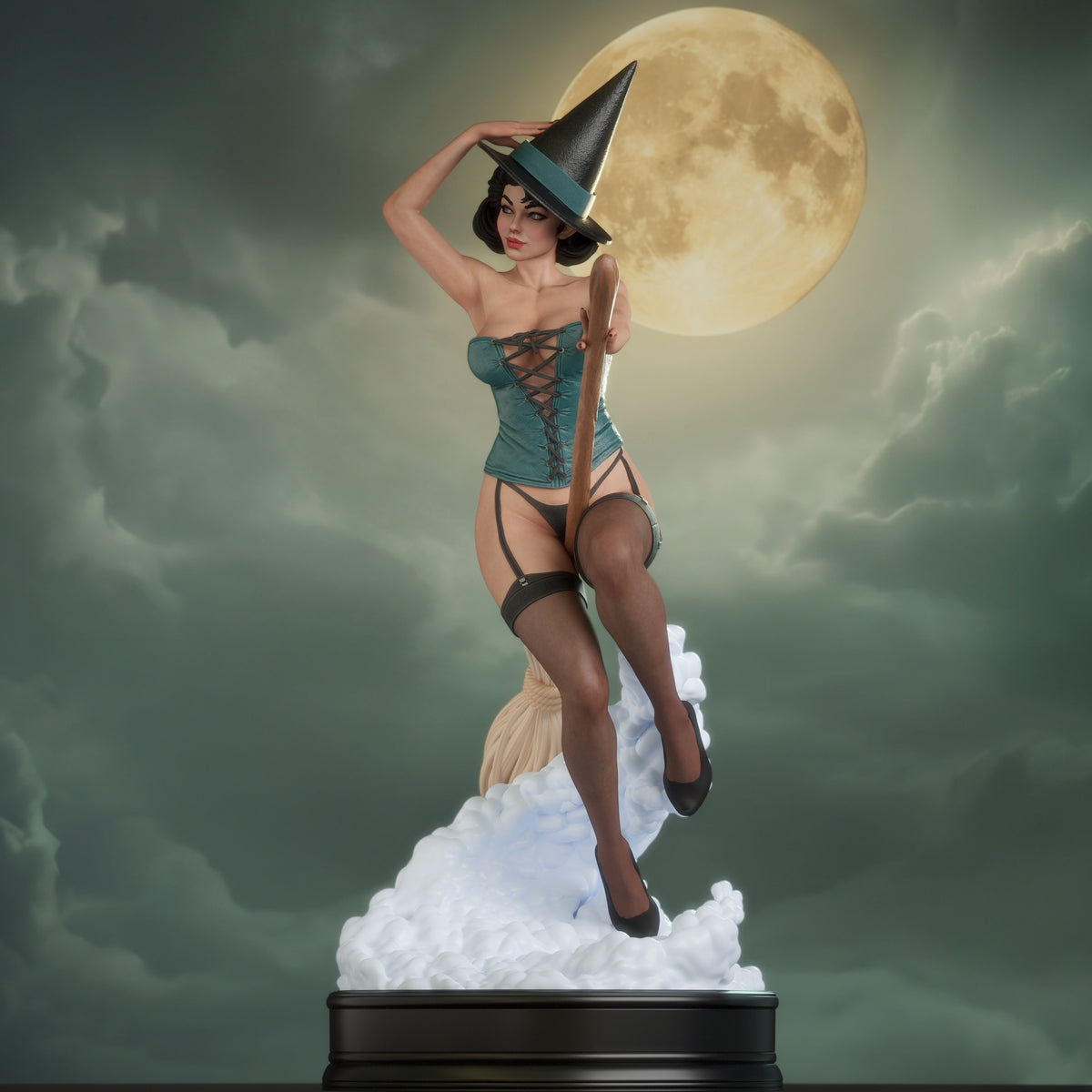 2153 Witch Bombshell - STL 3D Print Files