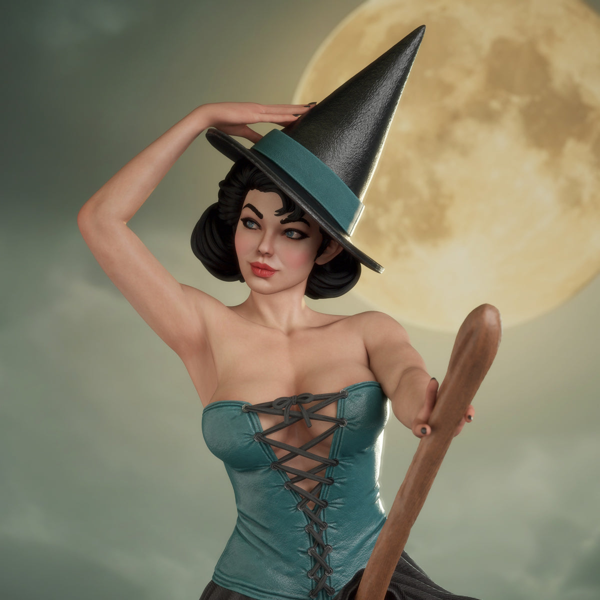 2153 Witch Bombshell - STL 3D Print Files