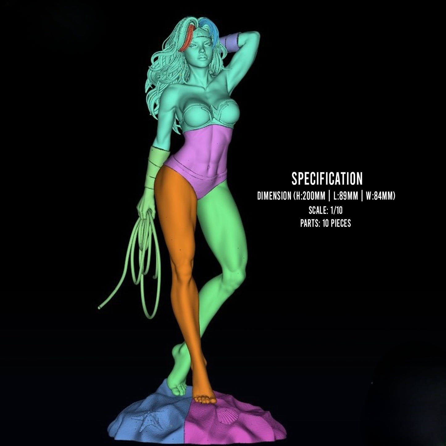 1356 WonderWoman NSFW - STL 3D Print Files