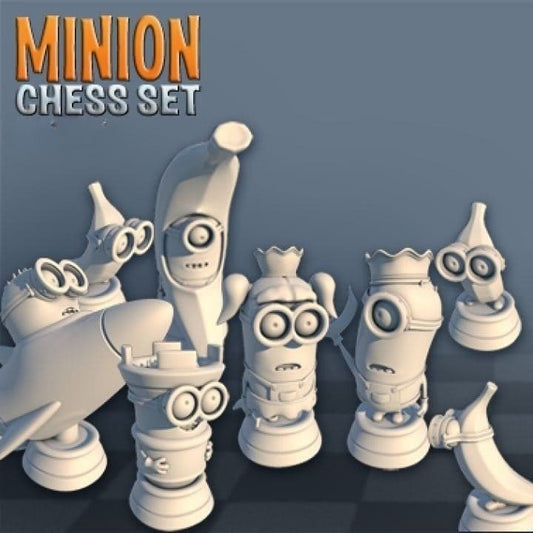 0581 Minions Chess Set - STL 3D Print Files
