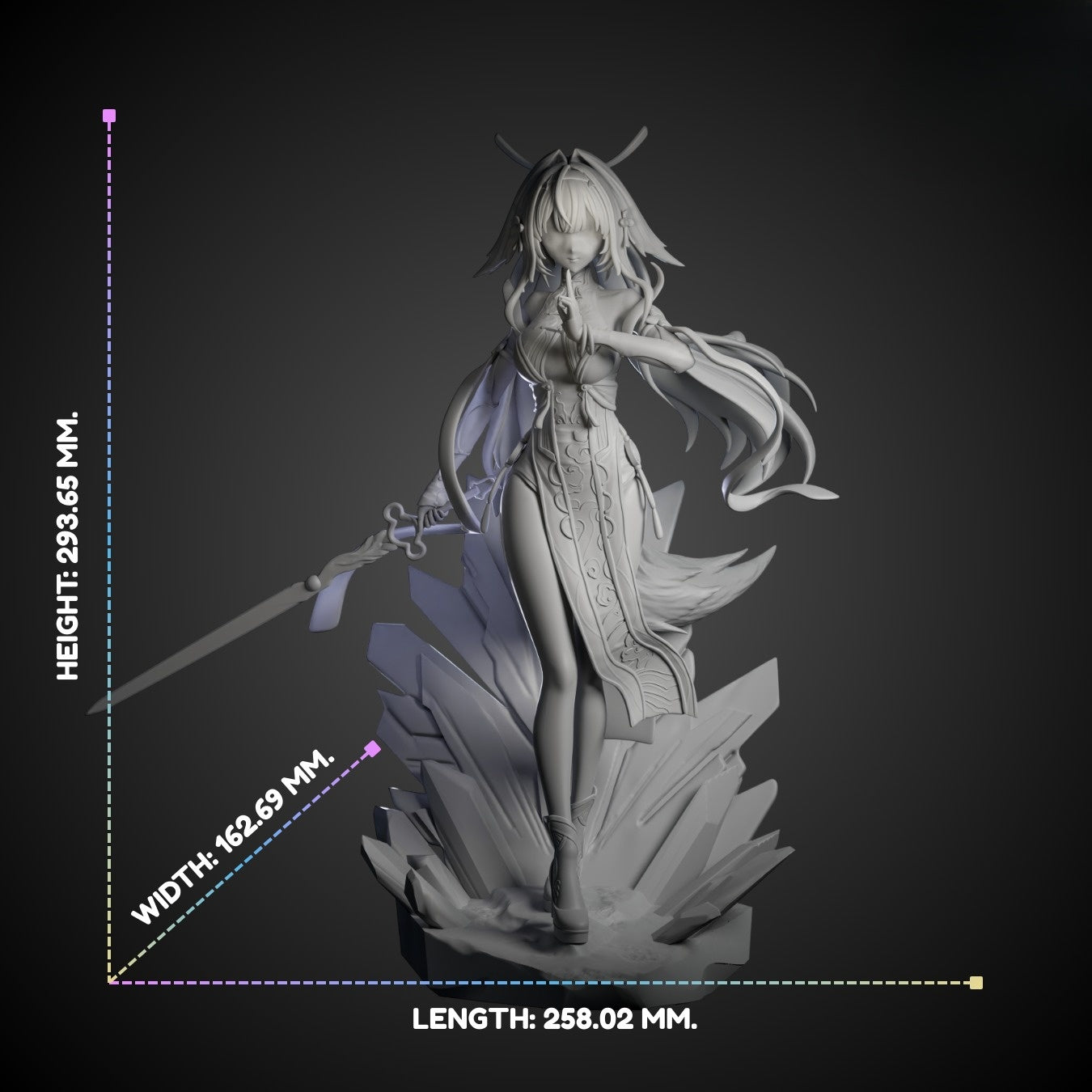1147 Ye Shunguang_Zenless Zone Zero - STL 3D Print Files