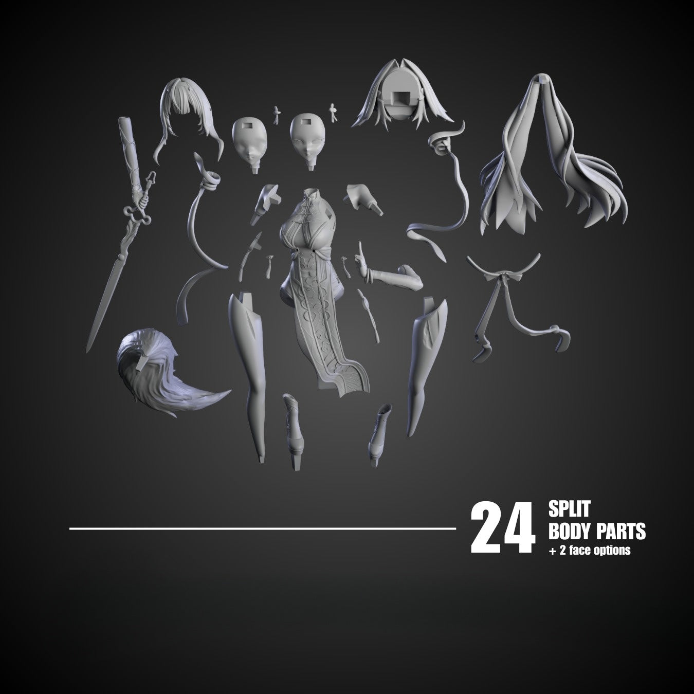 1147 Ye Shunguang_Zenless Zone Zero - STL 3D Print Files