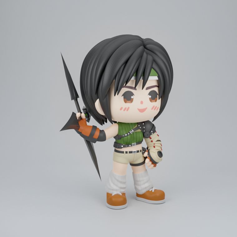 0129 Yuffie Kisaragi - STL 3D Print Files