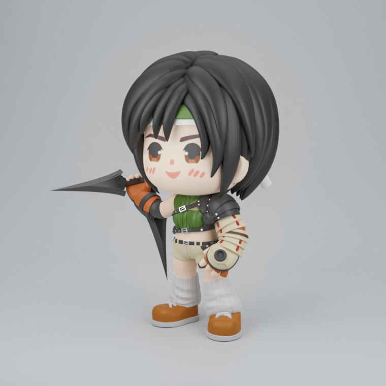 0129 Yuffie Kisaragi - STL 3D Print Files
