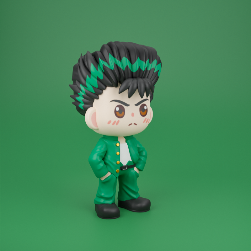 0191 YusukeUrameshi - STL 3D Print Files
