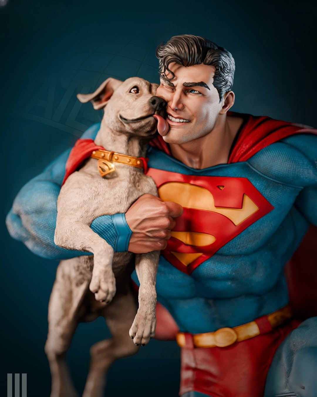 0903 Superman And Krypto (4163) - STL 3D Print Files