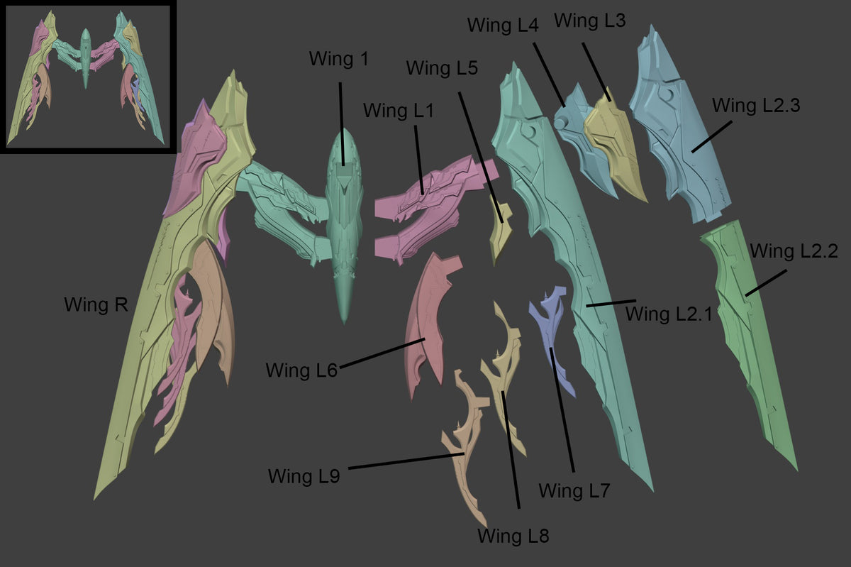 2052 Exostrider and Aemeath_Wuthering Waves - STL 3D Print Files