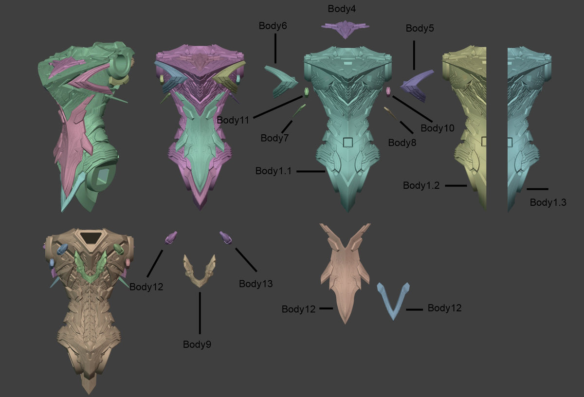 2052 Exostrider and Aemeath_Wuthering Waves - STL 3D Print Files
