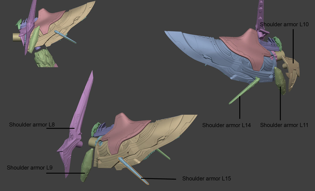 2052 Exostrider and Aemeath_Wuthering Waves - STL 3D Print Files