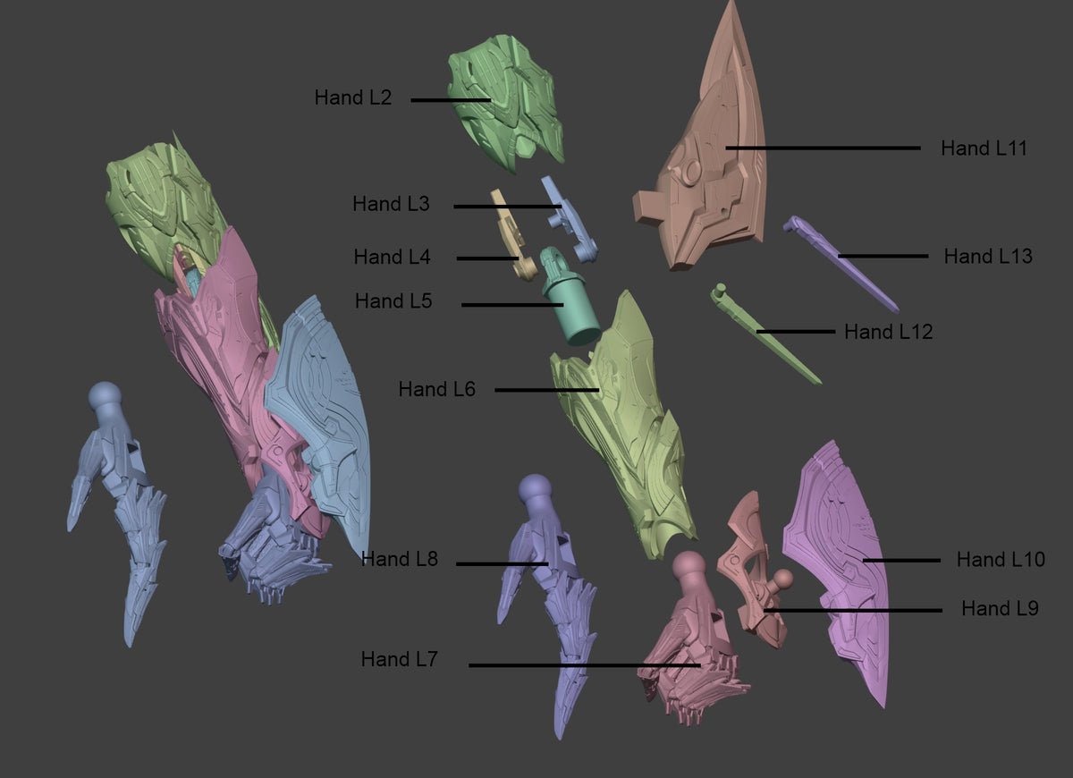 2052 Exostrider and Aemeath_Wuthering Waves - STL 3D Print Files