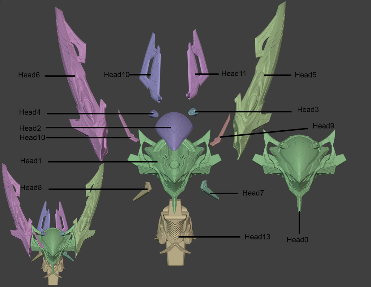 2052 Exostrider and Aemeath_Wuthering Waves - STL 3D Print Files
