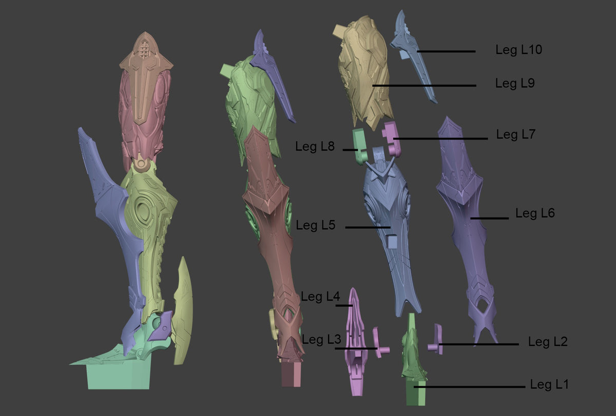 2052 Exostrider and Aemeath_Wuthering Waves - STL 3D Print Files
